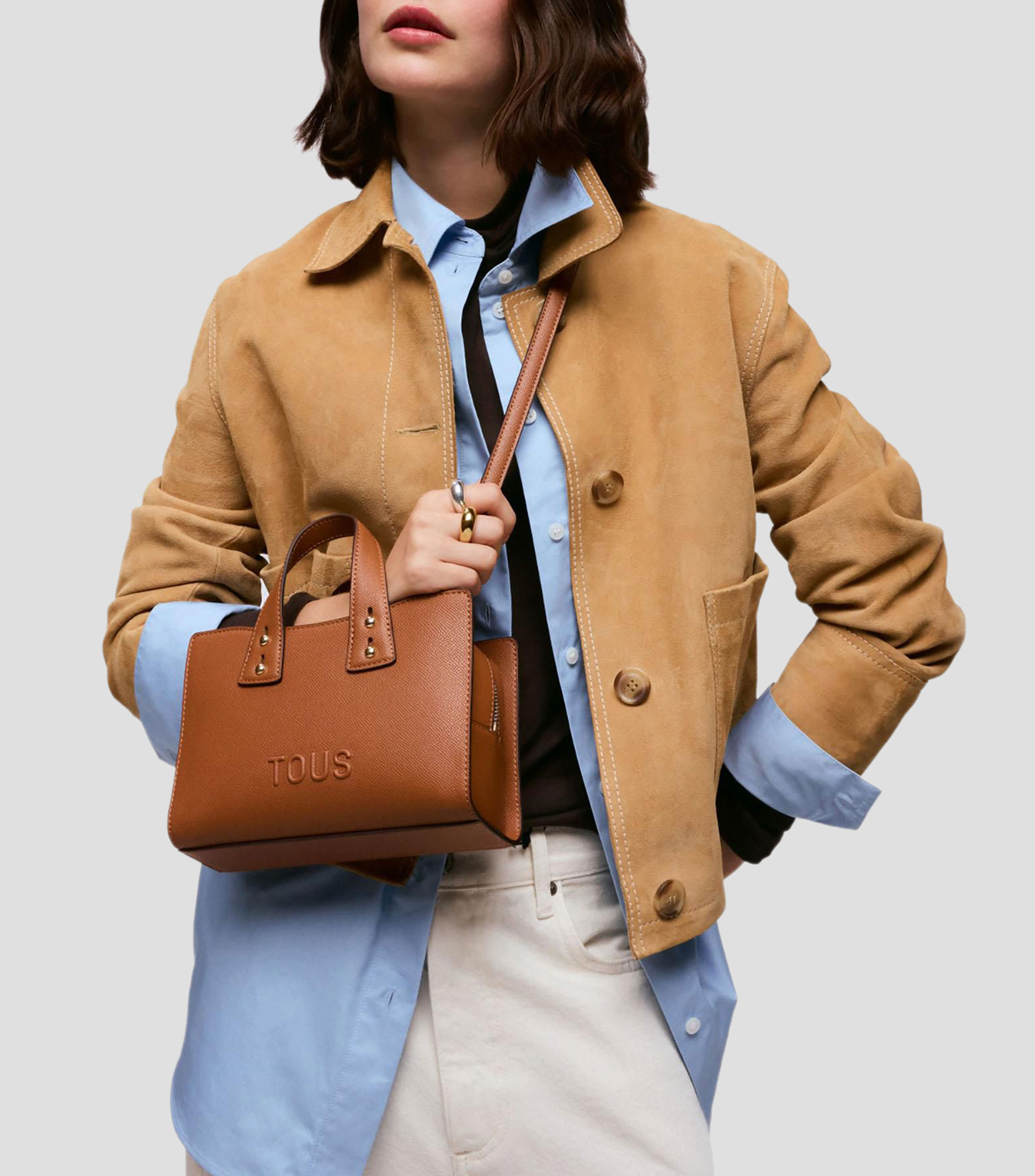 Bolsa Bowler Back to Basics liso Mujer